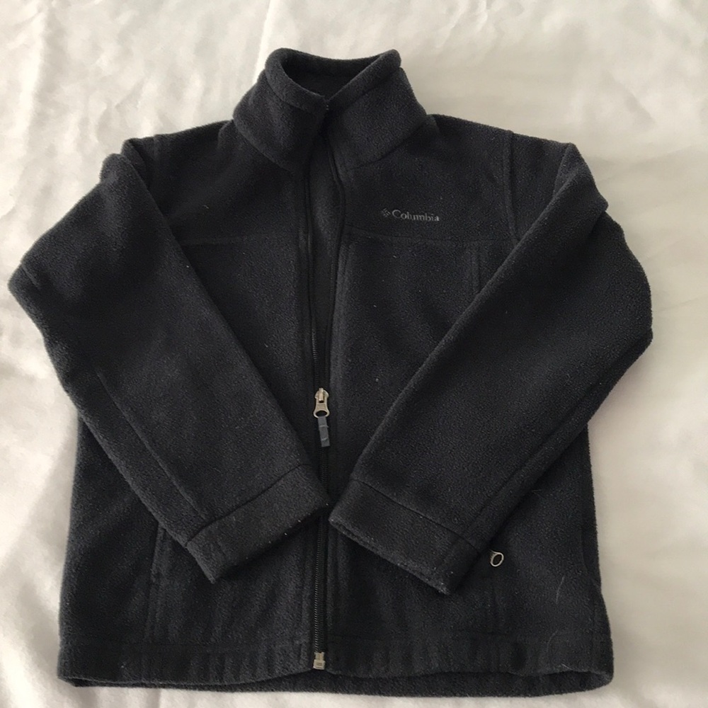 Kids Columbia Black Fleece Jacket size S (8)